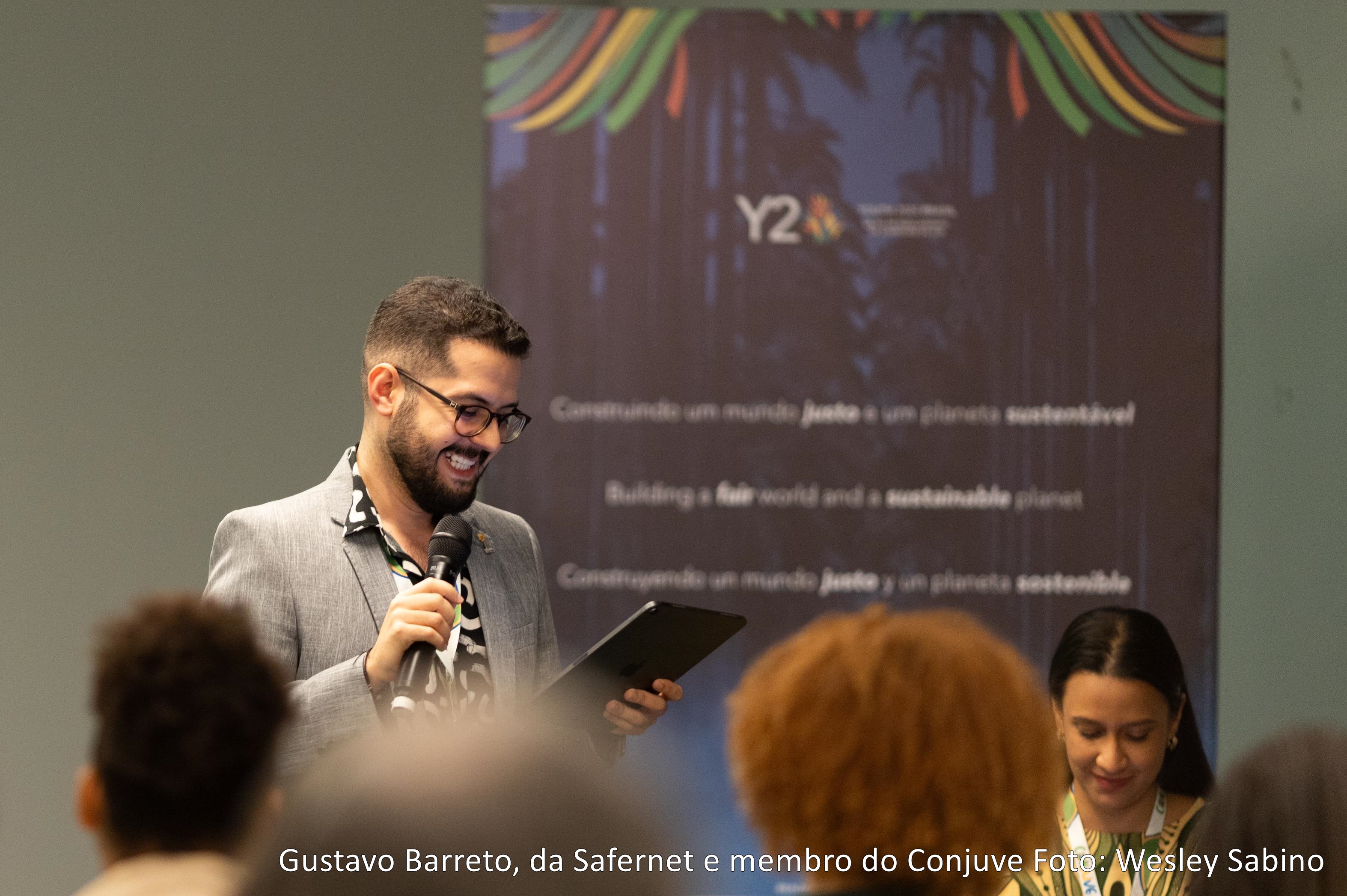 Gustavo Barreto, da Safernet Brasil e membro do Conjuve. Foto: Wesley Sabino