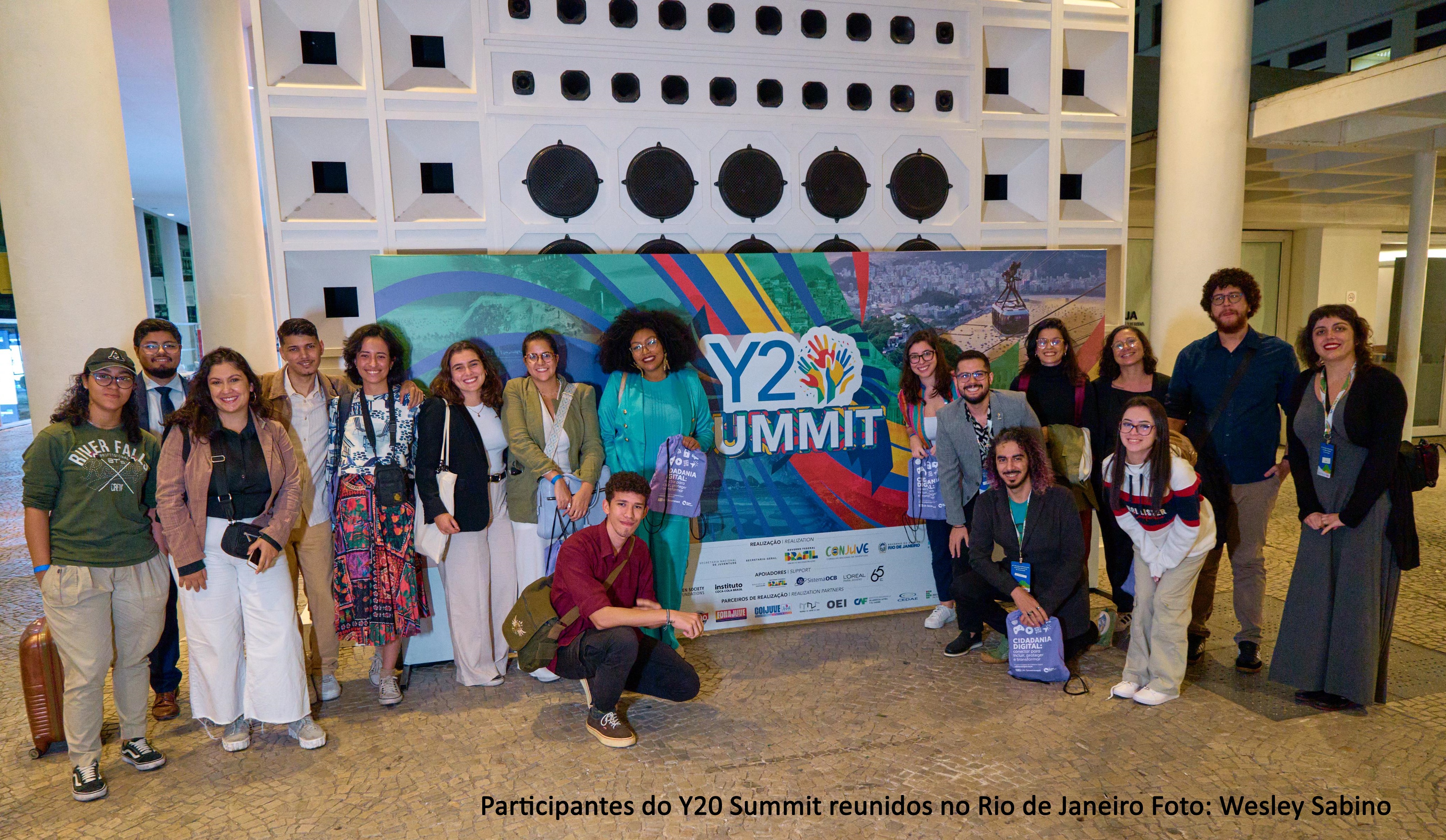 Participantes do Y20 Summit reunidos no Rio de Janeiro. Foto: Wesley Sabino